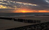 Coucher de soleil plage Zoutelande par MSP Canvas Aperçu