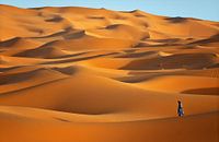 Very Chebbi desert near Merzouga, Morocco