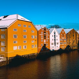 Farbige Häuser in Tronheim, Norwegen von MdBfotos