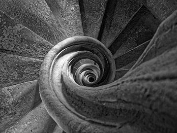 Spiral staircase in Moorish palace by BHotography