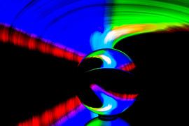 Lichtschilderen met de glazen bol