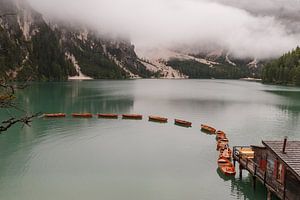 Pragser Wildsee in den Dolomiten.