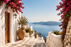 Luxurious Mediterranean street by KijkKunst