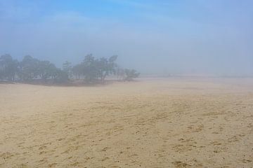 Duinen in de mist van Henri Boer Fotografie