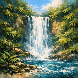 Wasserfall im grünen Paradies von ButterflyPix