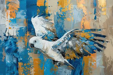 Malerei Papagei Abstrakt von Kunst Laune