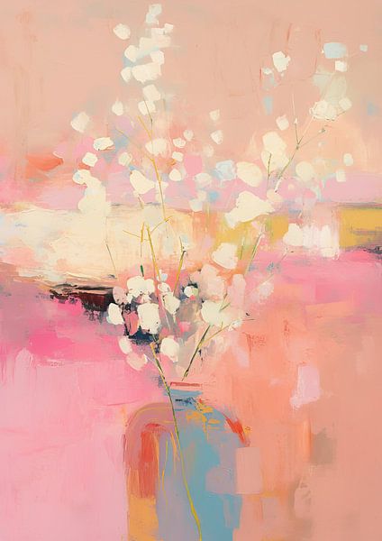 Abstract minimal Flower by Abstract Painting