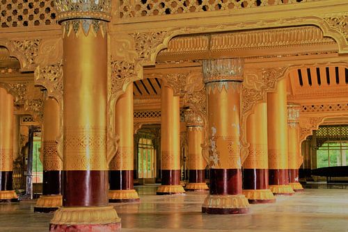 Golden palace in Myanmar
