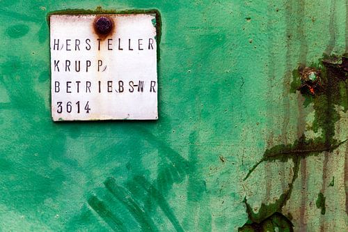Close-up Krupp Locomotive, Landscape park Duisburg