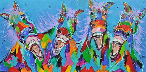 -Paarden met humor van Kunstenares Mir M. Kolkman van der Klip