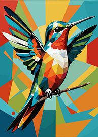 Geometric Hummingbird by Art Kingdom