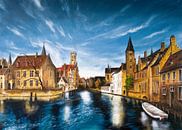 Rozenkaai Brugge België by David Berkhoff thumbnail