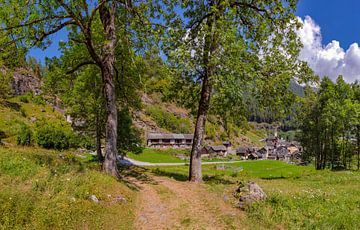 Bergdorf am Ende des Maggiatals, Lavizzara, Tessin Ticino, Schweiz