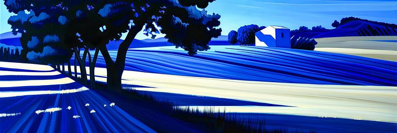 Blue landscape by May