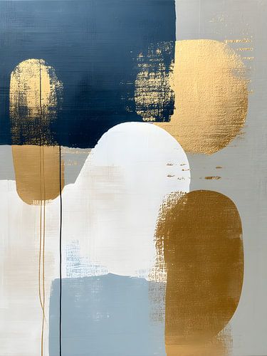 Japandi-stijl - Goud + Blauw 1