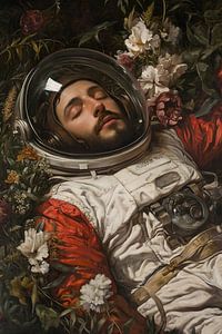 Schlafender Astronaut