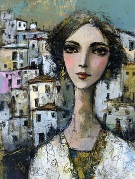 Lige Painting | Woman Earrings