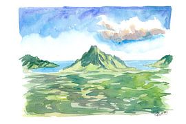Moorea Belvedere Aussichtspunkt mit Meerblick