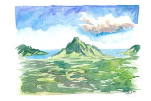 Moorea Belvedere Aussichtspunkt mit Meerblick von Markus Bleichner