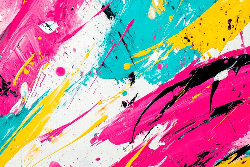 Éclaboussures de couleurs - Abstraites et vivantes par Poster Art Shop