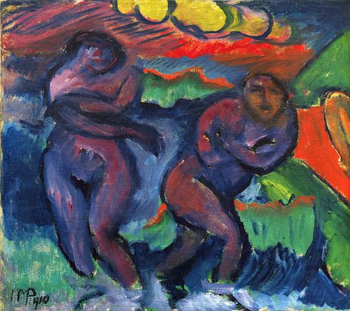 Max Pechstein - Twee badende vrouwen, 1910