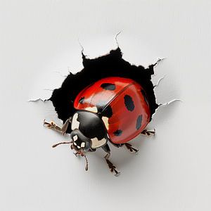 Ladybird out of the wall