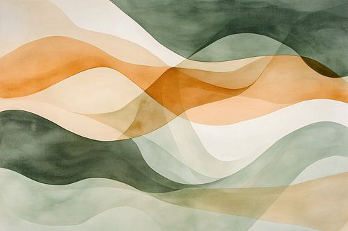 Zachte golvende abstracte vormen