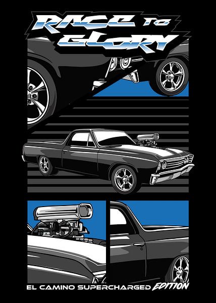 Chevrolet El Camino Muscle Car by Adam Khabibi