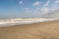 Storm op het strand
