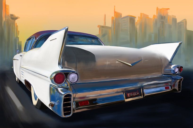 Revive the Romance of Classic Cadillac Car Cruising by Jan Brons