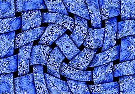 Waving Weaves in Blue (Gewoven Golven in Blauw)