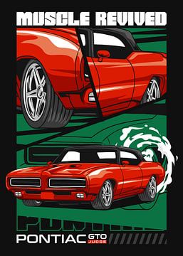 Pontiac GTO Judge Muscle Car by Adam Khabibi