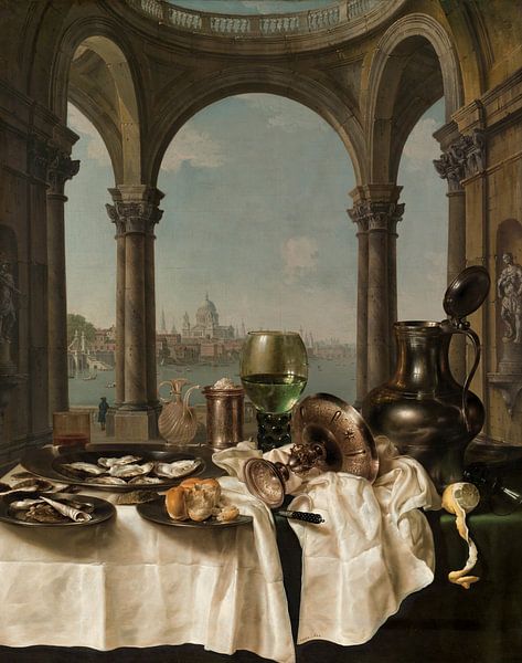Wine and Dine - an Art Collage van Marja van den Hurk
