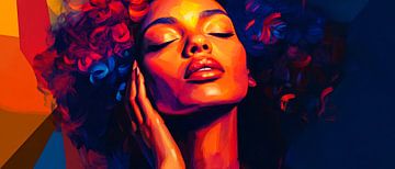 Radiant beauty in a blaze of colour by Poster Art Shop