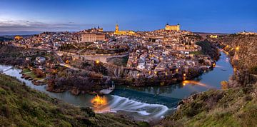 Vue du soir de Tolède, Espagne sur Adelheid Smitt