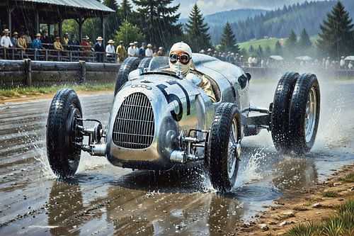 Auto Union met dubbele banden