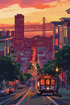 San Francisco Illustratie van ARTemberaubend