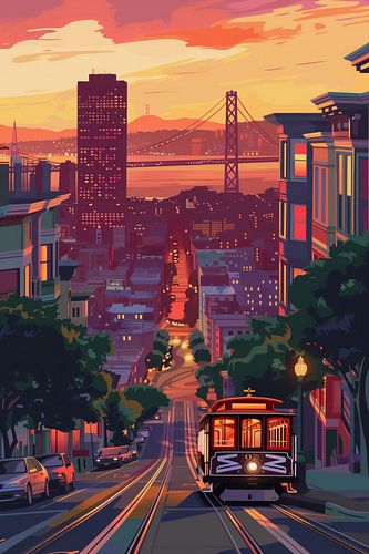 San Francisco Illustratie