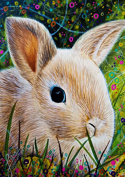 Rabbit Drawing by J.colordrawingz_