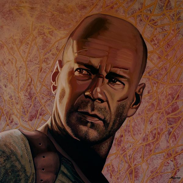 Bruce Willis Schilderij par Paul Meijering