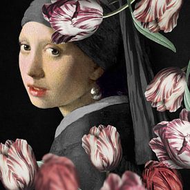 Meisje met de Parel - the Lot of Tulips Edition sur Marja van den Hurk