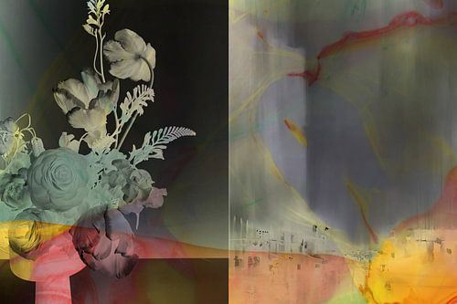 Zeitgenössische Mischtechnik: "Urbaner Dschungel"