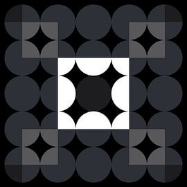 Geometric Monochrome Pattern by Marcio Pontes