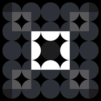 Geometrisches monochromes Muster