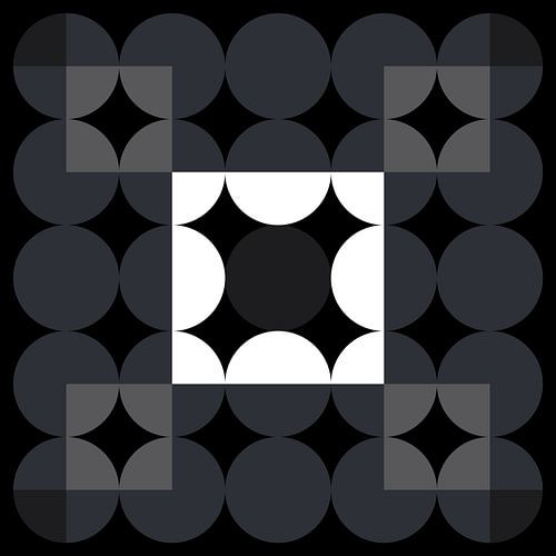 Geometrisch monochroom patroon