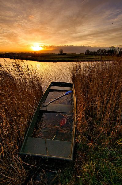Boot im Schilf von peterheinspictures