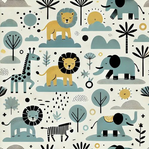 Safaritiere von Little Swans Studio