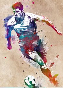 Fußballspieler Sport Kunst