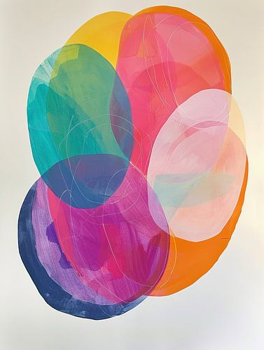 Peinture moderne colorée