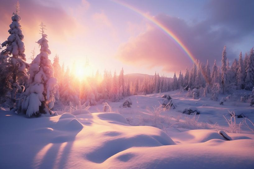 Winterzauber von fernlichtsicht